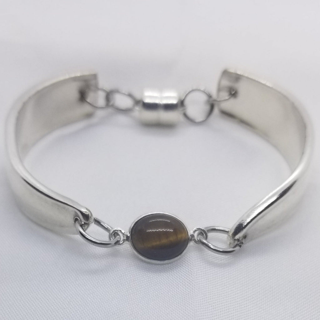 Tigers Eye stone spoon bracelet - Kpughdesigns