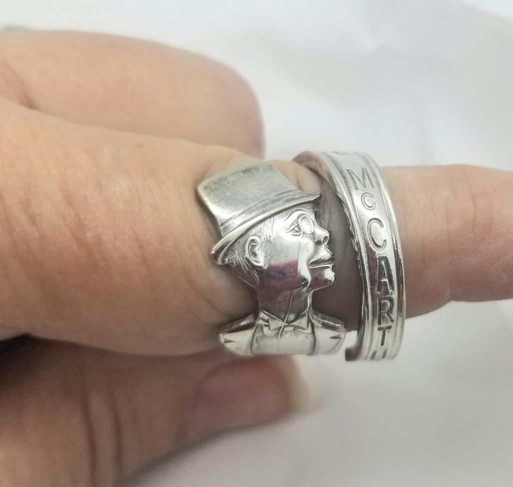 Spoon ring Charley McCarthy - Kpughdesigns