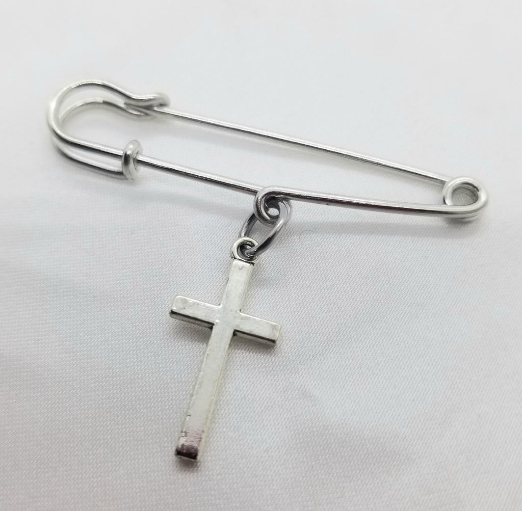 Scarf brooch pin, cross - Kpughdesigns