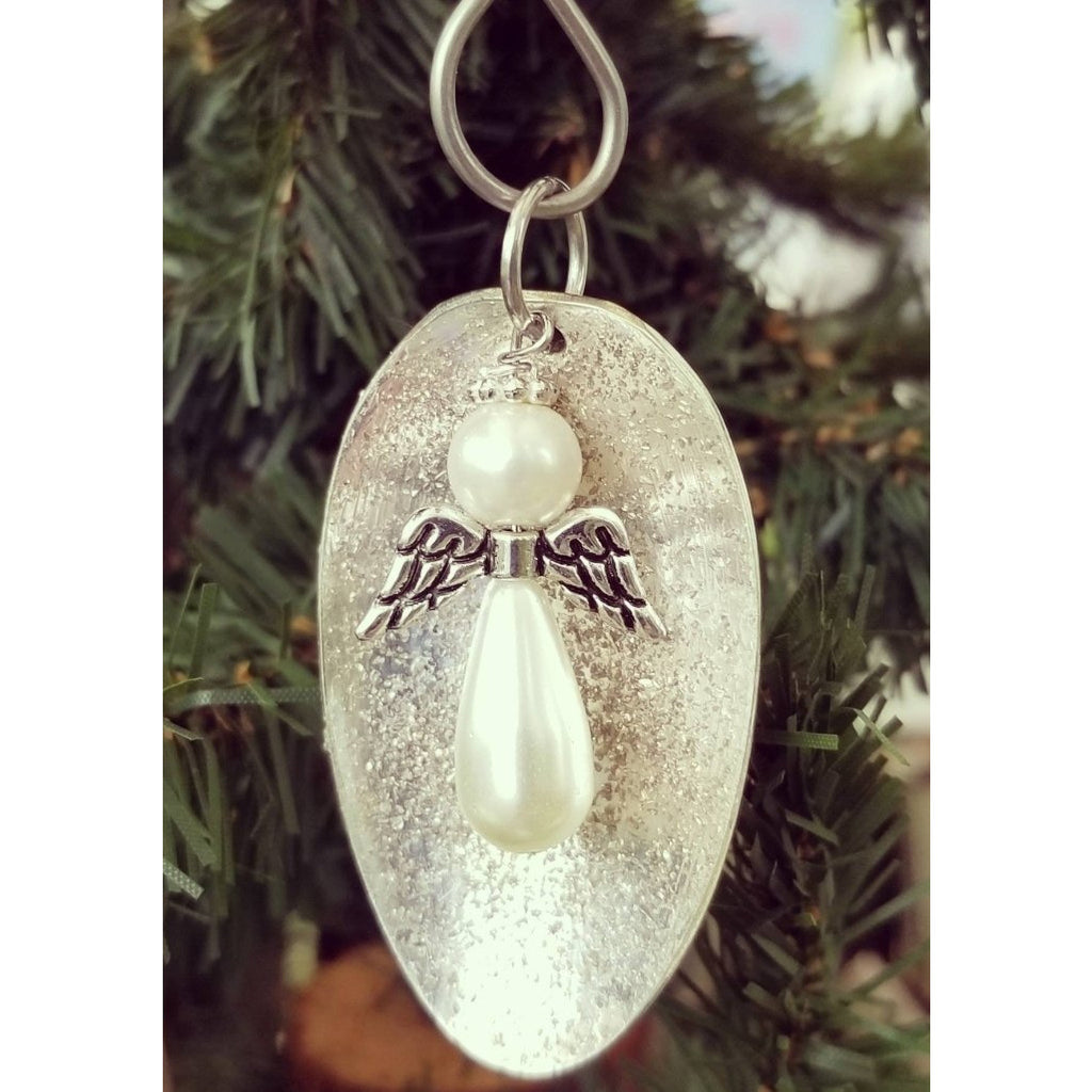 Tree ornament, angel spoon ornament, Christmas tree decor - Kpughdesigns
