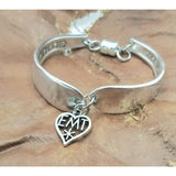 Bracelet, EMT,  spoon jewelry, Emergency Medical Technician, cuff, magnetic clasp - Kpughdesigns