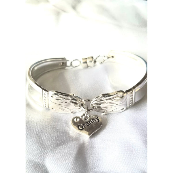 Bracelet, Granny gift, silver spoon bracelet, grandmother - Kpughdesigns