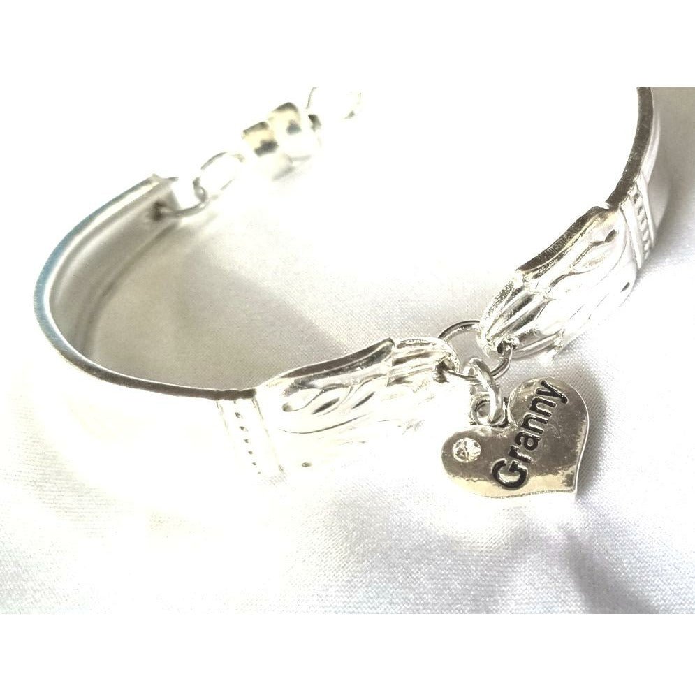 Bracelet, Granny gift, silver spoon bracelet, grandmother - Kpughdesigns