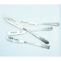 Cheese spreader, stamped spreader,  charcuterie, butter or jam, inspirational, humor, funny, hostess gifts, entertaining - Kpughdesigns