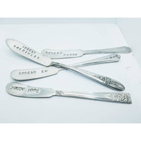 Cheese spreader, stamped spreader,  charcuterie, butter or jam, inspirational, humor, funny, hostess gifts, entertaining - Kpughdesigns