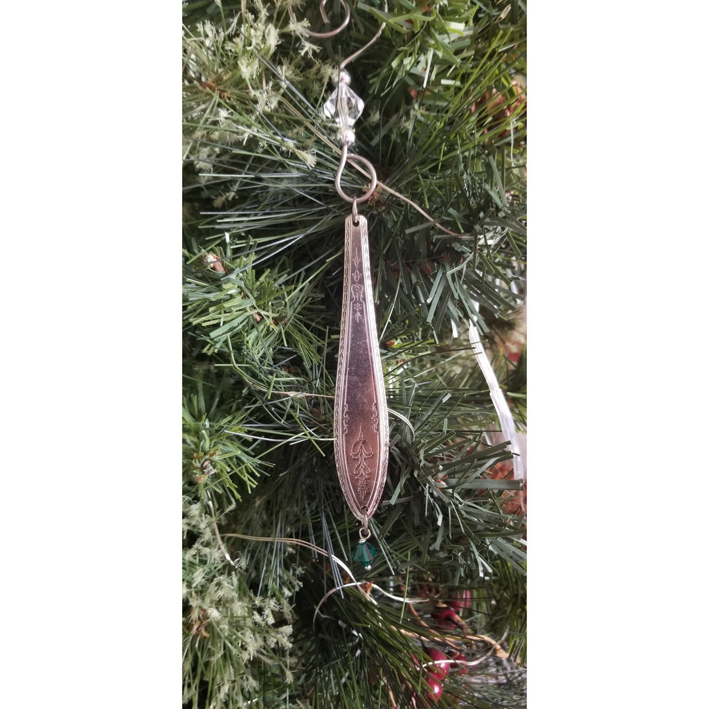 Christmas tree ornament, icicle ornaments, upcycled silverware, vintage, sun catchers - Kpughdesigns