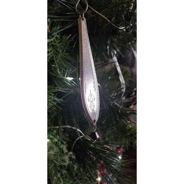 Christmas tree ornament, icicle ornaments, upcycled silverware, vintage, sun catchers - Kpughdesigns
