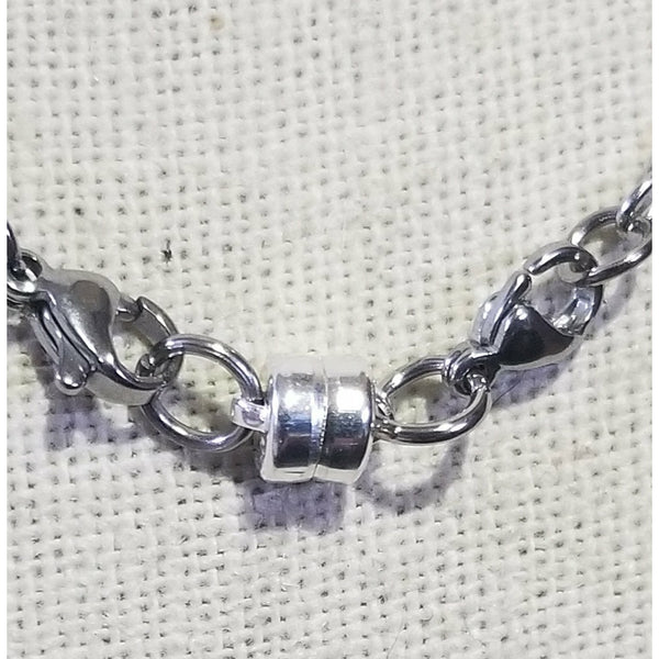 Magnetic Clasp Converter in Sterling Silver, Strong Magnet Necklace Clasp  925 Sterling Silver 