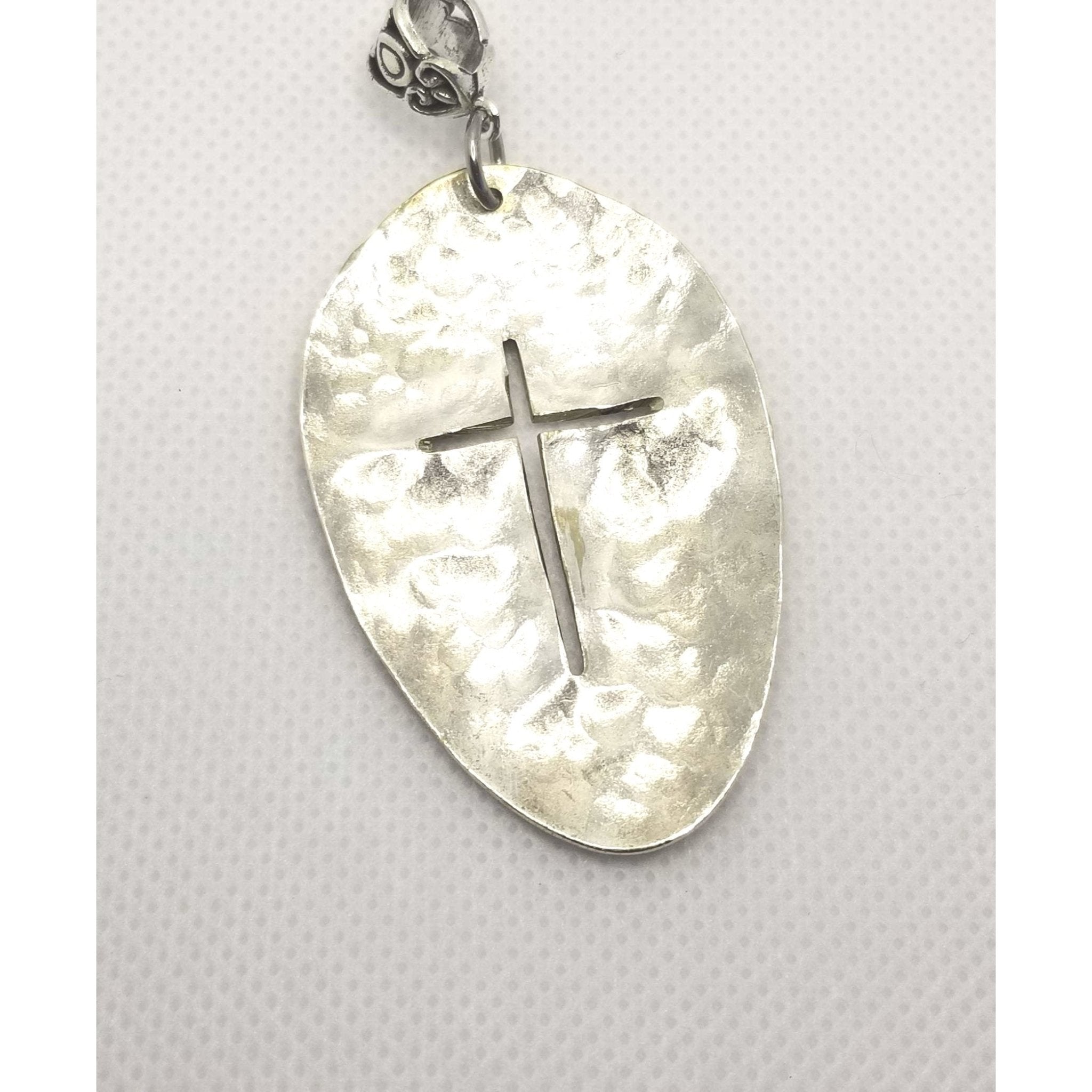 Cross shop spoon necklace