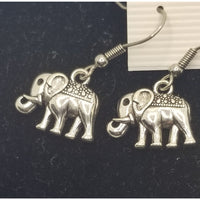 Elephant earrings, pierced, hypoallergenic - Kpughdesigns