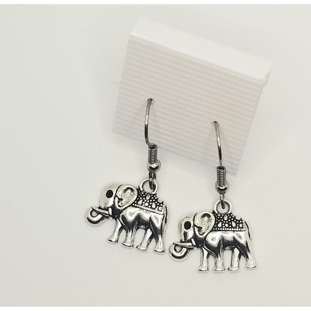 Elephant earrings, pierced, hypoallergenic - Kpughdesigns