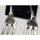 Fork earrings, pierced, dangle, hypoallergenic, oyster, pickle fork, food service - Kpughdesigns