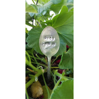 Garden markers, garden art, hand stamped flower signs, gardening gift - Kpughdesigns