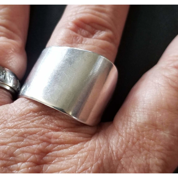 Spoon ring, band rings, knife ring, unisex, silver ring – Kpughdesigns