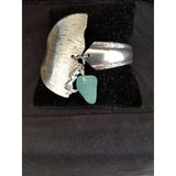 Mermaid bracelet, cuff, whale tail bracelet, sea glass - Kpughdesigns