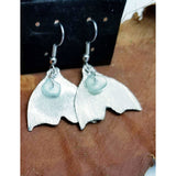 Mermaid earrings, pierced, dangle,  Whale tail, ocean, dolphin, hypoallergenic, beach jewelry - Kpughdesigns