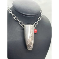Necklace, aromatherapy, essential oil jewelry, coral bead accent, personal vase - Kpughdesigns
