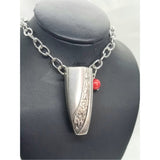 Necklace, aromatherapy, essential oil jewelry, coral bead accent, personal vase - Kpughdesigns