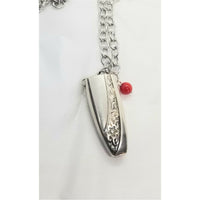 Necklace, aromatherapy, essential oil jewelry, coral bead accent, personal vase - Kpughdesigns
