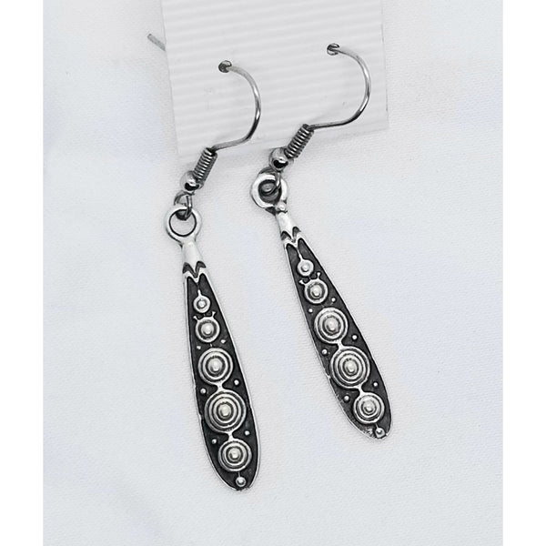 Pierced earrings, spiral - Kpughdesigns
