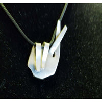 Promise necklace, love gift, crossed fingers, twisted fork jewelry - Kpughdesigns