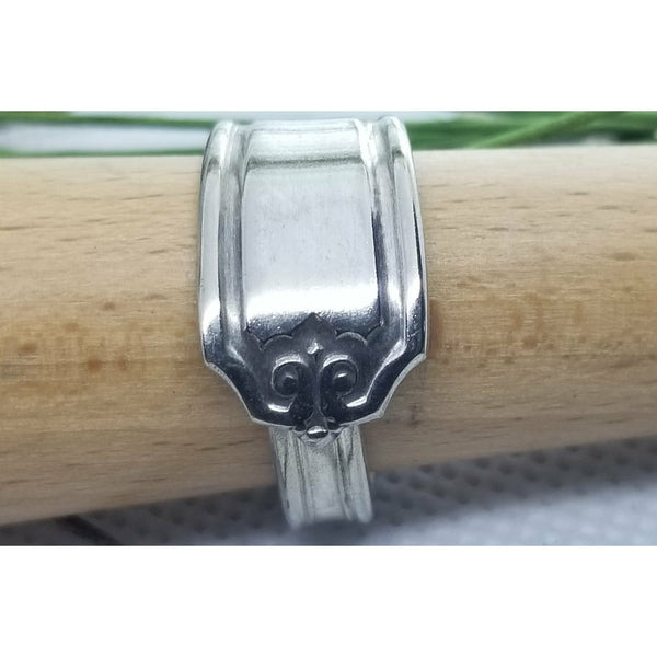 Ring, vintage spoon, spoon rings, silver, size 7 - Kpughdesigns
