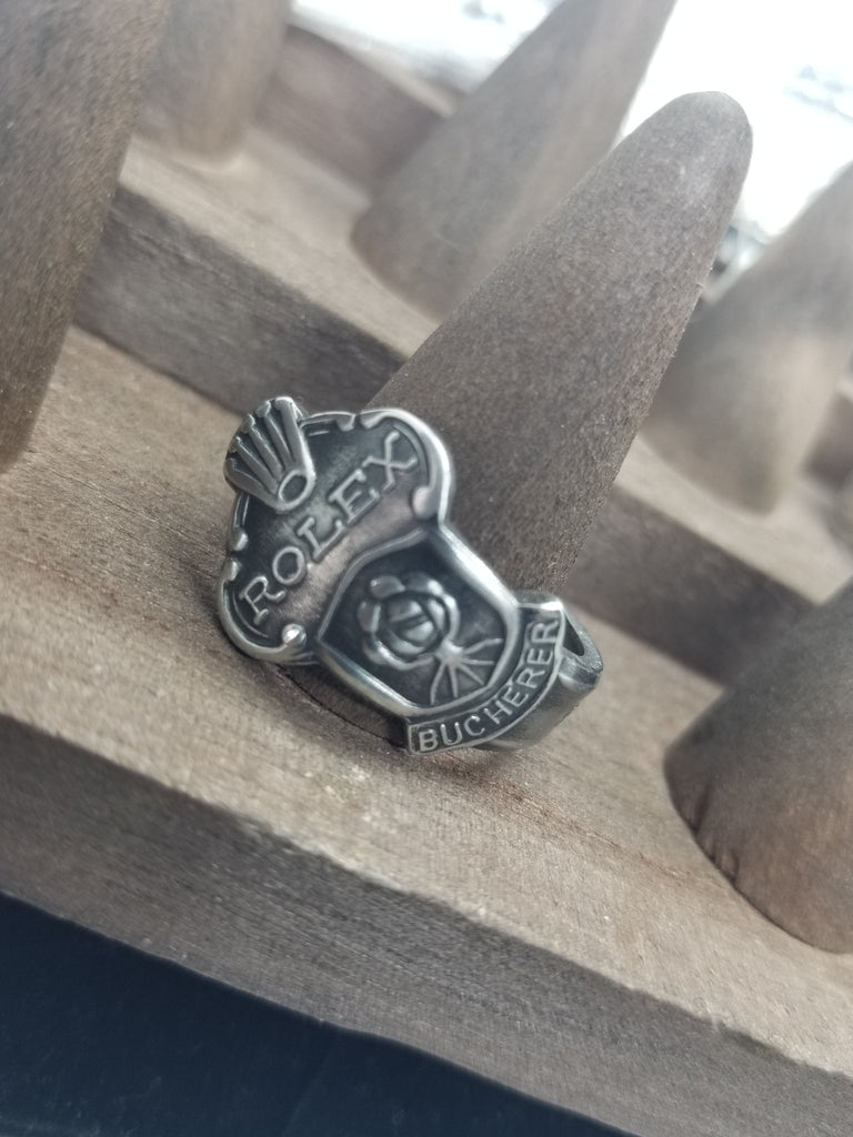 Rolex ring, Rolex Bucherer, spoon ring, unisex - Kpughdesigns