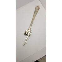 Serving fork, cocktail, pickle me, handstamped, humor, hostess gift - Kpughdesigns