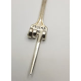Serving fork, cocktail, pickle me, handstamped, humor, hostess gift - Kpughdesigns