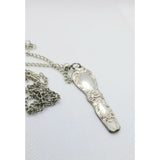 Silverware  necklace, heritage silverware, vintage, floral, 24 in chain - Kpughdesigns
