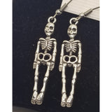 Skeleton earrings, Halloween, pierced, hypoallergenic - Kpughdesigns