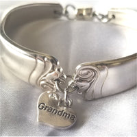 Spoon bracelet, Grandma, cuff style, size medium - Kpughdesigns