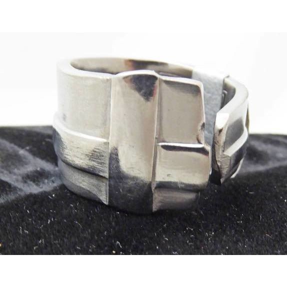 Spoon ring, cross design ring, stainless steel, cross rings, unisex ring, size 7 - Kpughdesigns