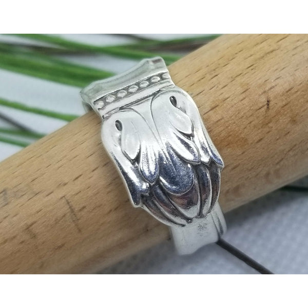 Spoon ring, danish princess, vintage spoon, silver ring, - Kpughdesigns