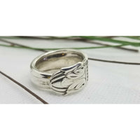 Spoon ring, danish princess, vintage spoon, silver ring, - Kpughdesigns