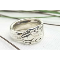 Spoon ring, danish princess, vintage spoon, silver ring, - Kpughdesigns