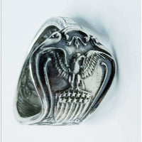 Spoon ring,  eagle ring, rings, American Eagle, Americana, vintage spoon, flag ring, eagle ring, unisex ring - Kpughdesigns