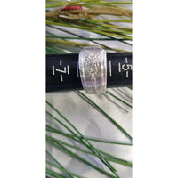 Spoon ring, floral, silver, size 6-7 - Kpughdesigns