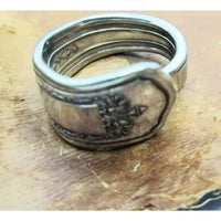 Spoon ring, fluer de lis ring, spoon rings, vintage spoon, rings for women, size 8 - Kpughdesigns