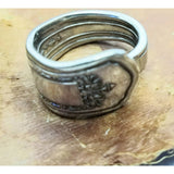 Spoon ring, fluer de lis ring, spoon rings, vintage spoon, rings for women, size 8 - Kpughdesigns