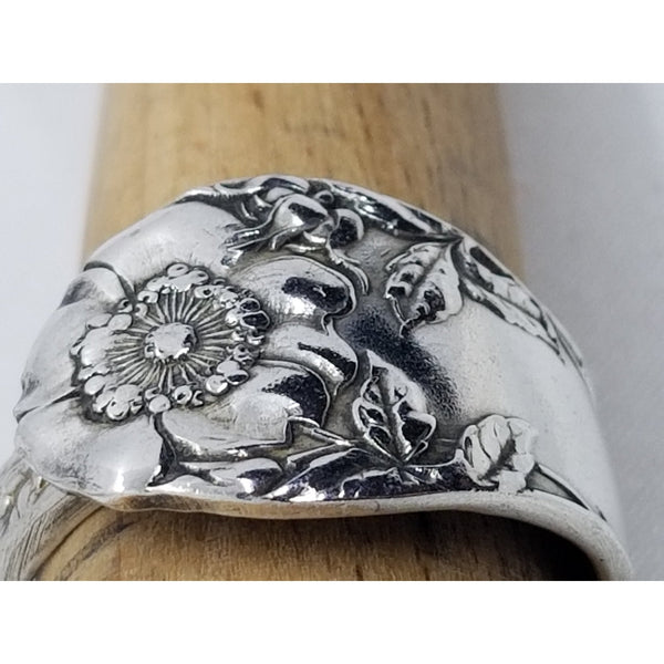 Spoon ring, poppy design - Kpughdesigns