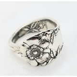 Spoon ring, poppy design - Kpughdesigns
