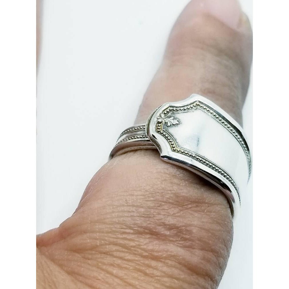 Spoon ring, rings, art deco, fluer di lis style, spoon rings, rings for women - Kpughdesigns