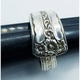 Spoon ring, rings, floral, primrose flowers, thumb ring, forefinger - Kpughdesigns