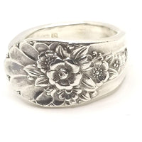 Spoon ring, rings, Jubilee, floral ring, spoon jewelry, rings for women. thumb ring - Kpughdesigns
