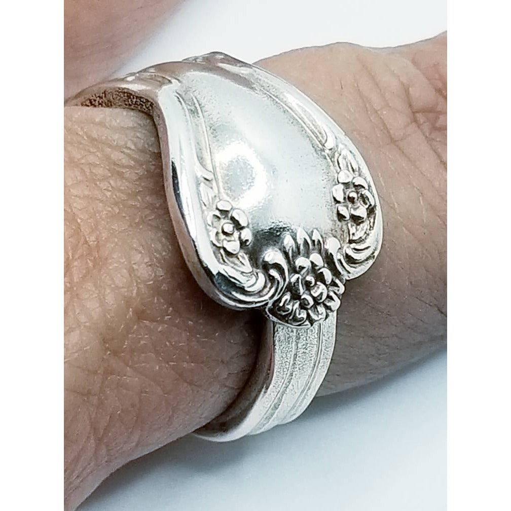 Spoon Ring Vintage Thumb Ring for Women Handmade Daybreak Jewelry Kpughdesigns