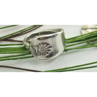 Spoon ring, rings, vintage spoon, size 10, thumb ring, silver - Kpughdesigns