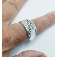 Spoon ring, silver rings, Queen Bess, size 9-10 - Kpughdesigns