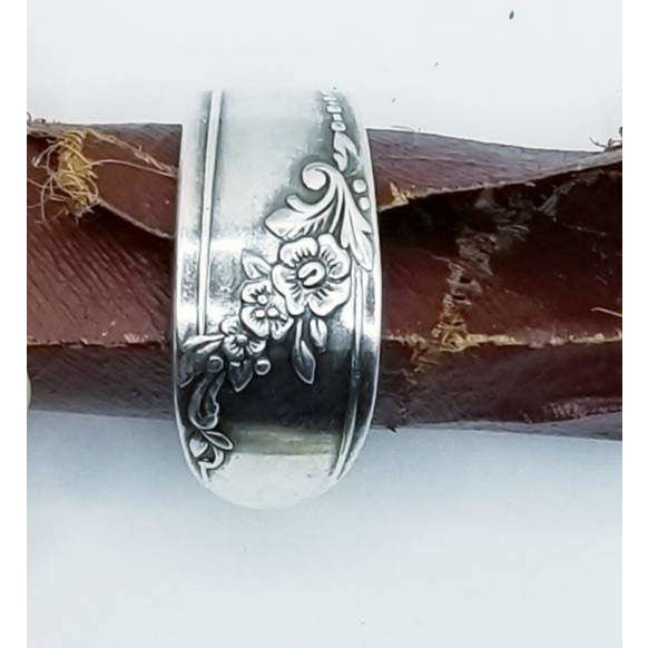 Spoon ring, silver rings, Queen Bess, size 9-10 - Kpughdesigns