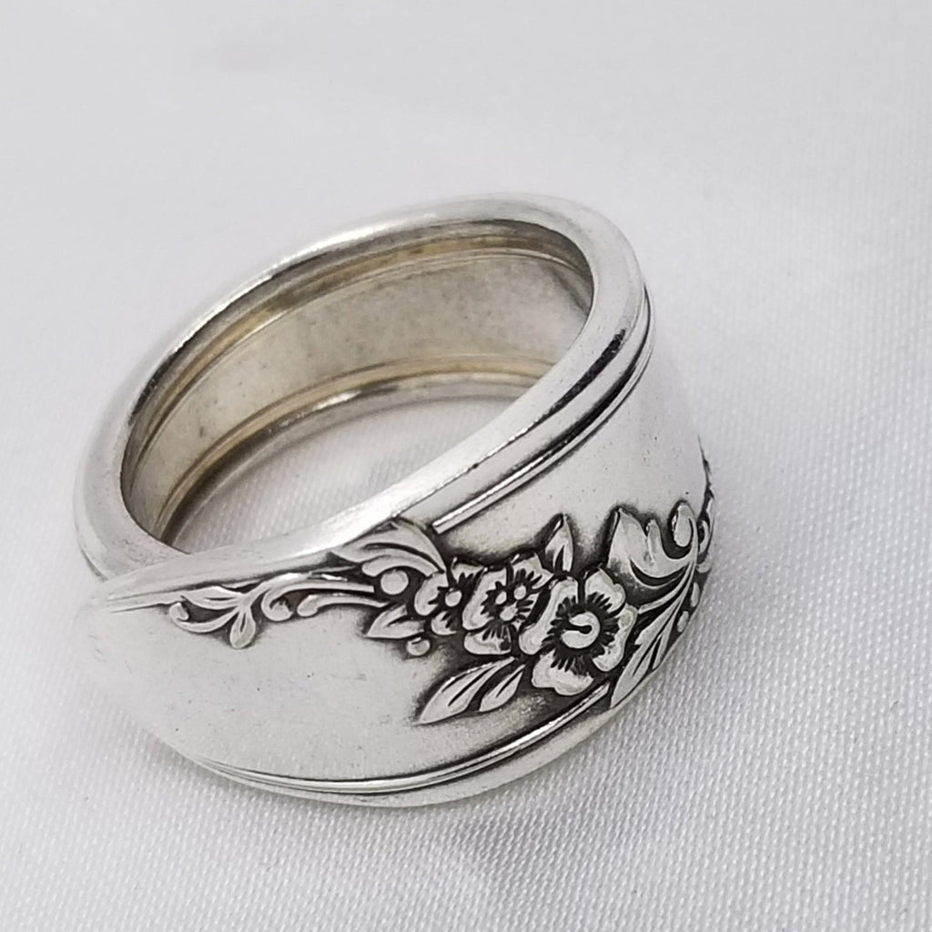 Spoon ring, silver rings, Queen Bess, size 9-10 - Kpughdesigns